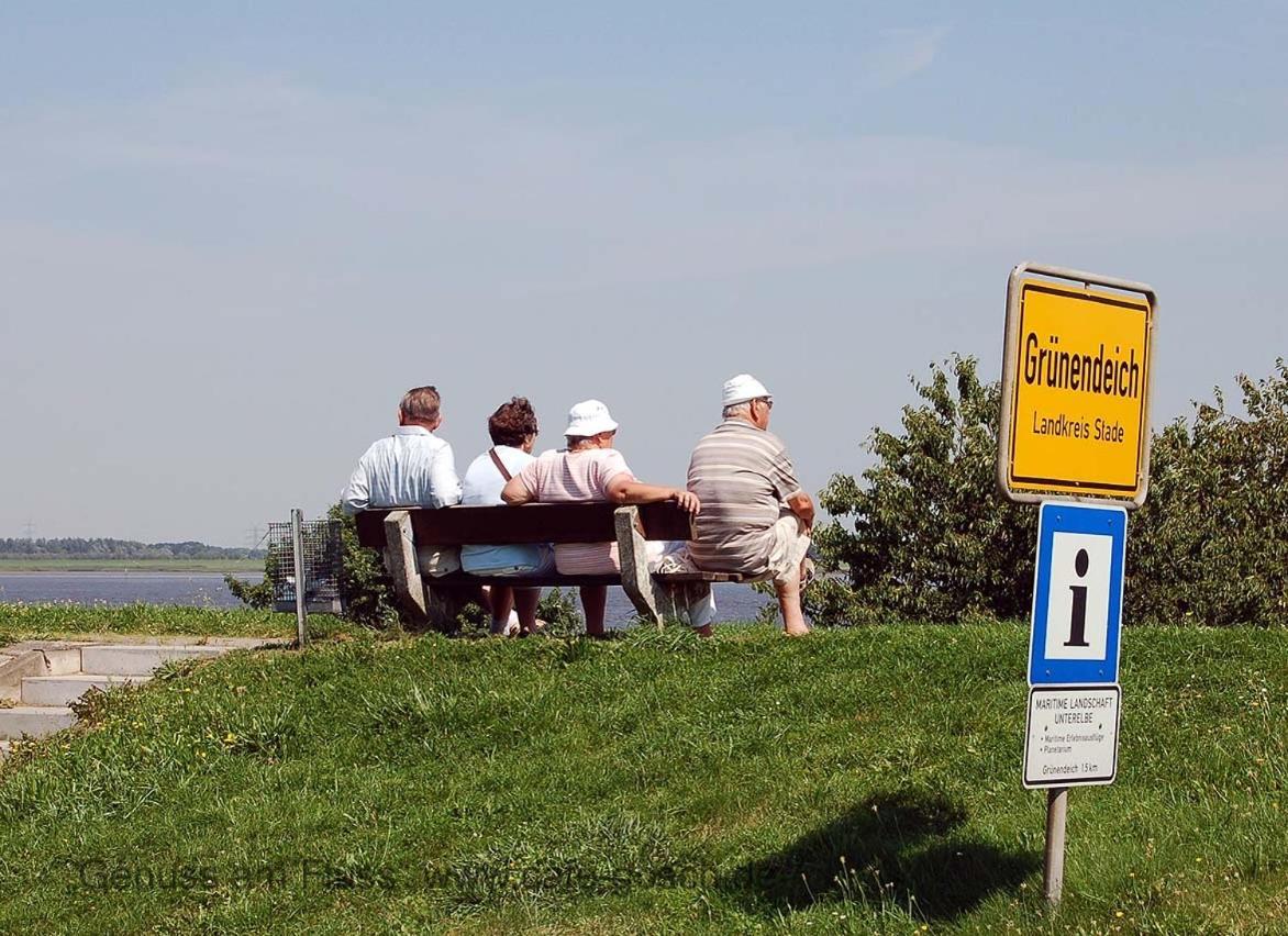 Fewo Blankenese Im Haus Luehegarten Grünendeich Kültér fotó